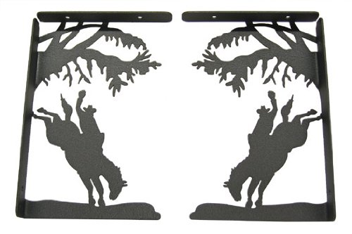 Bronc Rider Shelf Brackets Set Of 2