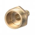 Uxcell Brass Hose Barb Fitting Straight 10mm X G3 4 Male Thread Pipe Connector With Stainless Steel Clamp Pack Of 1