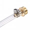 Uxcell Brass Hose Barb Fitting Straight 10mm X G3 4 Male Thread Pipe Connector With Stainless Steel Clamp Pack Of 1