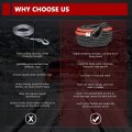 Bunker Indust Synthetic Winch Rope 3 8 X 85 26000ibs Cable Line Extension With Jacket And Sleeve Protection For 4wd 4x4 Offroad