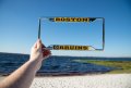 Boston Bruins Team Nhl National Hockey League Metal License Plate Frame For Front Or Back Of Car Officially Licensed