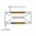 Boston Bruins Team Nhl National Hockey League Metal License Plate Frame For Front Or Back Of Car Officially Licensed