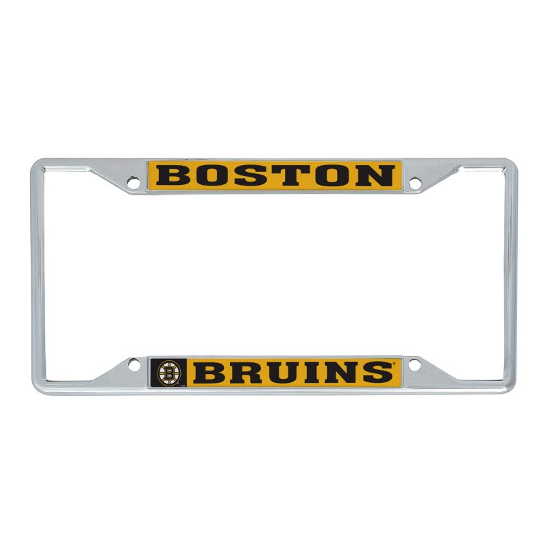 Boston Bruins Team Nhl National Hockey League Metal License Plate Frame For Front Or Back Of Car Officially Licensed