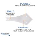 Recpro Rv Slide Out Corner Trim Cover 4 5 Curved Arrow 7 X 2 8 1 White