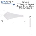 Recpro Rv Slide Out Corner Trim Cover 4 5 Curved Arrow 7 X 2 8 1 White