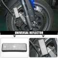 X Autohaux 10 Pcs Universal Rectangle Shape Reflector For Motorcycle Garbage Cans Car Trailer Truck And Bike White