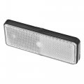 X Autohaux 10 Pcs Universal Rectangle Shape Reflector For Motorcycle Garbage Cans Car Trailer Truck And Bike White