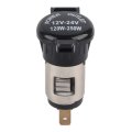 Keenso Dc 12v-24v 10a Cigarette Lighter Socket Abs And Metal Adapter For Motorcycle Car Boat Other Electrical Appliances