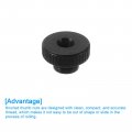 Uxcell Knurled Thumb Nuts 24pcs M3 Carbon Steel Nut High Head Through Hole For 3d Printer Part Black