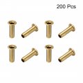 Uxcell Hollow Rivet 3mm X 10mm Through Hole Copper Rivets Grommets Double-sided Circuit Board Pcb 200pcs