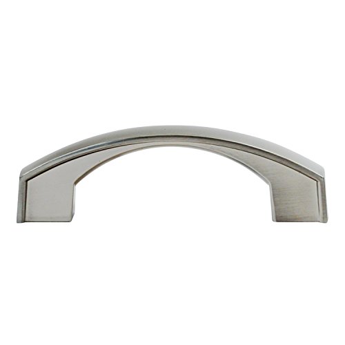 10 Pack Rok Hardware 3 76mm Hole Bow Arch Style Brushed Nickel Kitchen Vanity Dresser Cabinet Pull Handle 4-7 32 107mm Overall