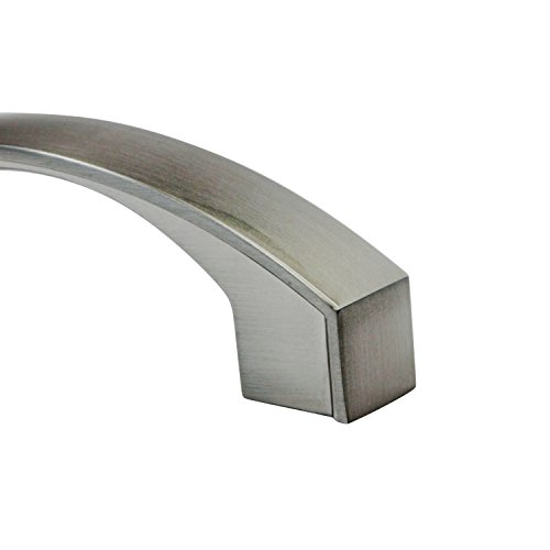 10 Pack Rok Hardware 3 76mm Hole Bow Arch Style Brushed Nickel Kitchen Vanity Dresser Cabinet Pull Handle 4-7 32 107mm Overall