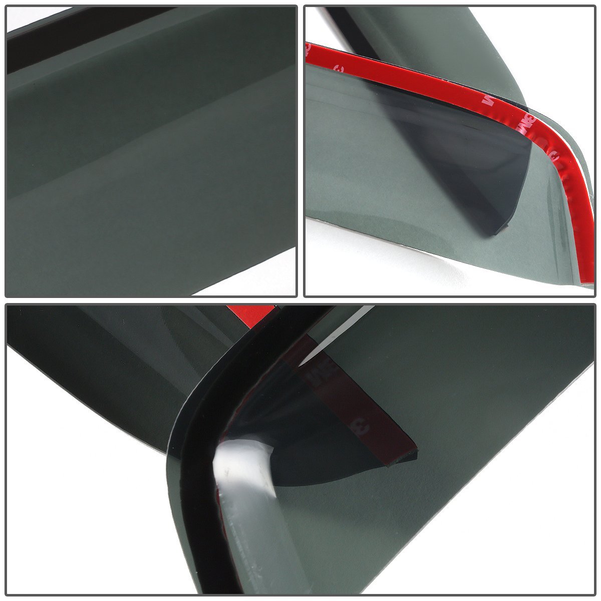 Auto Dynasty For Lx 470 Land Cruiser 4pcs Tape-on Window Visor Deflector Rain Guard