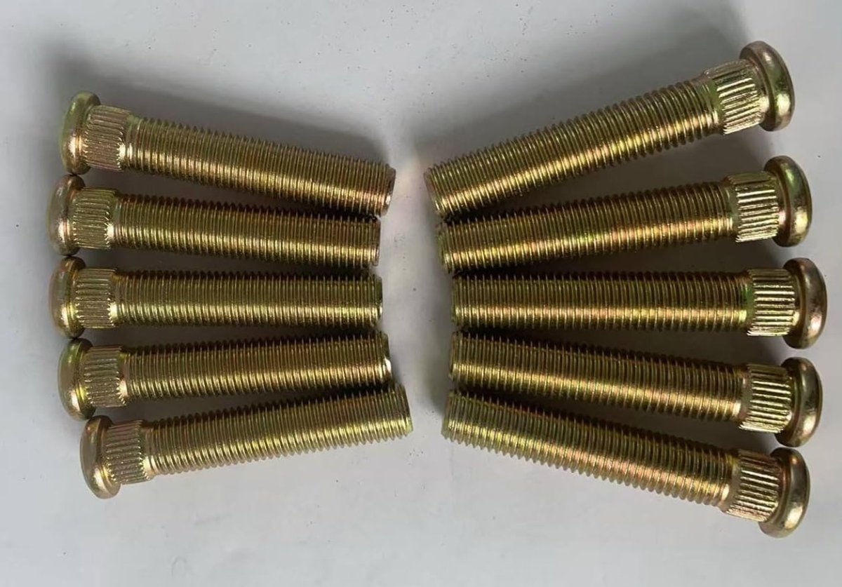 10pcs Extended Wheel Studs M12x1 5 2 In Length For Chevrolet Camaro Corvette Pontiac Firebird Ford Courier Escort Taurus