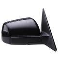 Right Passenger Side Rear View Mirror For 2010 2011 Kia Soul Power Unheated Manual Folding Smooth Black Paint To Match Part 