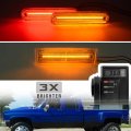 Nslumo Led Side Marker Lights For 1981-1991 Chevy C K C30 K30 Gmc C3500 K3500 Dually Trucks Amber Front Rear Red Clearance