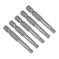 Uxcell 5 Pcs T25 Magnetic Torx Screwdriver Bits 1 4 Inch Hex Shank 2-inch Length S2 Power Tool