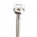 Uxcell M6x70mm Furniture Bolts Hex Socket Screws Fastener 48mm Thread Length 5pcs