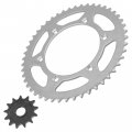 Caltric Front And Rear Sprockets Kit Compatible With Yamaha Yz125 Yz 125 2005 2006 2007 2008-2017