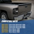Auto Dynasty Factory Style Rear Tail Lights Brake Lamps Compatible With Silverado Sierra 1500 2500hd 3500 2007-2014 Driver And