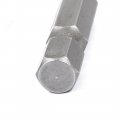 Uxcell 50mm Long T6 Magnetic Torx Screwdriver Bits Silver Gray 10pcs