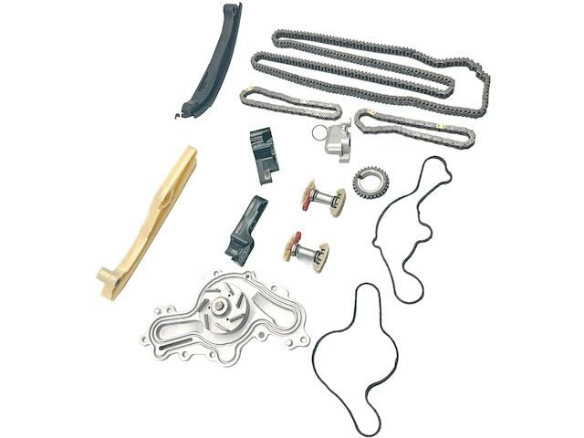 Timing Chain Kit And Water Pump For 2013 2016 Ford Flex 3 5l V6 Vin 8 14 Piece Set With Chains Tensioners Guides Crankshaft