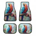 Beautiful Macaw Car Floor Mat Set Universal Fit 4-piece Colorful Parrots Automotive Mats All Weather Anti-slip Protectionpets 