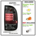Acanii For 1995-2000 Toyota Tacoma Pickup Smoked Lens Led Tail Lights Brake Lamps Replacement Pair Set Left Right