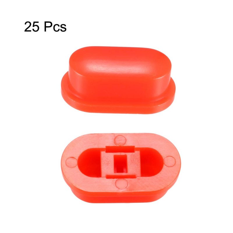 25pcs Tactile Push Button Switch Caps 18x10x7mm For Micro Red