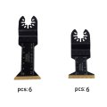 12 Pcs Titanium-coated Oscillating Multitool Blades Metal Cutting Set Universal Saw Multi-purpose Blade Includes 40mm 70mm