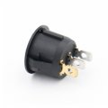 Baomain Rocker Switch Spst On Off 3 Pins Blue Light Round Ac 250v 6a 125v 10a W Cap Pair