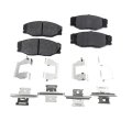 Front Brake Pad Set For Toyota T100 1993 1994 1995 1996 1997 1998 Organic 2 Wheel With Locating Clips Wear Sensors And 