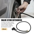 80cm 31 50 Tyre Inflator Hose Adapter Deflatable With Connector Extension