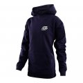 Troy Lee Designs Motocross Bike Racing Pullover Hoodie For Youth Stamp Dark Slate Large 