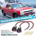 X Autohaux 2 Pcs Electrical Harness Connector For Gm Trucks Cadillac Escalade Chevrolet Malibu Avalanche Silverado Electric Fan