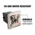 Unicorn Traditional Chinese Ink Painting Tow Trailer Hitch Cover Plug Insert