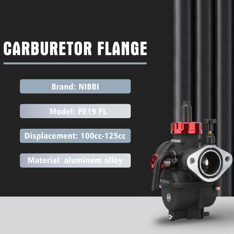 Nibbi Carburetor Pe19mm Fits 100cc 110cc 125cc Flange Motorcycle Engines With Main Pilot Jet Yamaha Honda Apollo Cg Gy6 Atv Pit