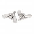 Uxcell A16060600ux0178 Screw Metric M3 X 8mm 304 Stainless Steel Wing Bolt Butterfly Fastener 5pcs