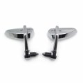 Httmt Mt400-001- Chromed Mirrors Fit Suzuk Kawasak Yamah H-d Compatible With Any 7 8 Or 1 Diameter Handlebar About Motorcycle