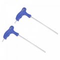 Uxcell 5mm Hex Key T-handle Dual End Wrench Spanner Metric Cr-v Steel 2 Pcs