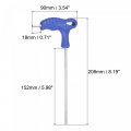 Uxcell 5mm Hex Key T-handle Dual End Wrench Spanner Metric Cr-v Steel 2 Pcs