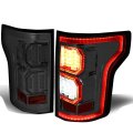 Led Cubic Turn Signal Light Bar Tail Brake Lights Taillights Lamps For Ford F150 2015 2016 2017 Chrome Housing Smoke Lens 