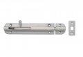Stainless Steel 304 Spring Loaded Barrel Bolt Satin Finish Non Locking 5-29 32 Plate Length 1-3 16 Throw Pack Of 1 