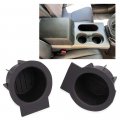 G-plus Black Center Console Cup Holder Rubber Inserts Compatible With Ford F150 Expedition Navigator 2009-2014 W O Flow Through