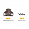 Uxcell 4 Set Magnetic Cabinet Door Catch Zinc Alloy Magnet Latch Closure Hardware For Kitchen Cupboard Closet Furniture Doors