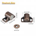 Uxcell 4 Set Magnetic Cabinet Door Catch Zinc Alloy Magnet Latch Closure Hardware For Kitchen Cupboard Closet Furniture Doors