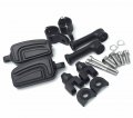 Smt Motorcycle Black Long Adjustable Highway Mounting Kit Airflow Footrest For V-star Roadstar Suzuki Boulevard 1-1 4 Inch 1 25