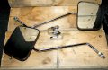 Superior Dixie Distributing 16-0224 7 Rise 4 1 2 Wide Square Z Style Motorcycle Mirrors 8 Handlebar 