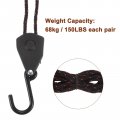 Uxcell 4pcs 1 8 4mm Ratchet Rope Hanger With Metal Gears 2ft 2 5meter Tie Down Strap Ratcheting Pulley System Bungee Cord For