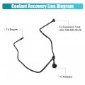 X Autohaux 166-500-02-91 166-500-10-91 Coolant Breather Pipe Radiator Overflow Hose For Mercedes-benz Gl450 Gl550 Gls550 Ml550